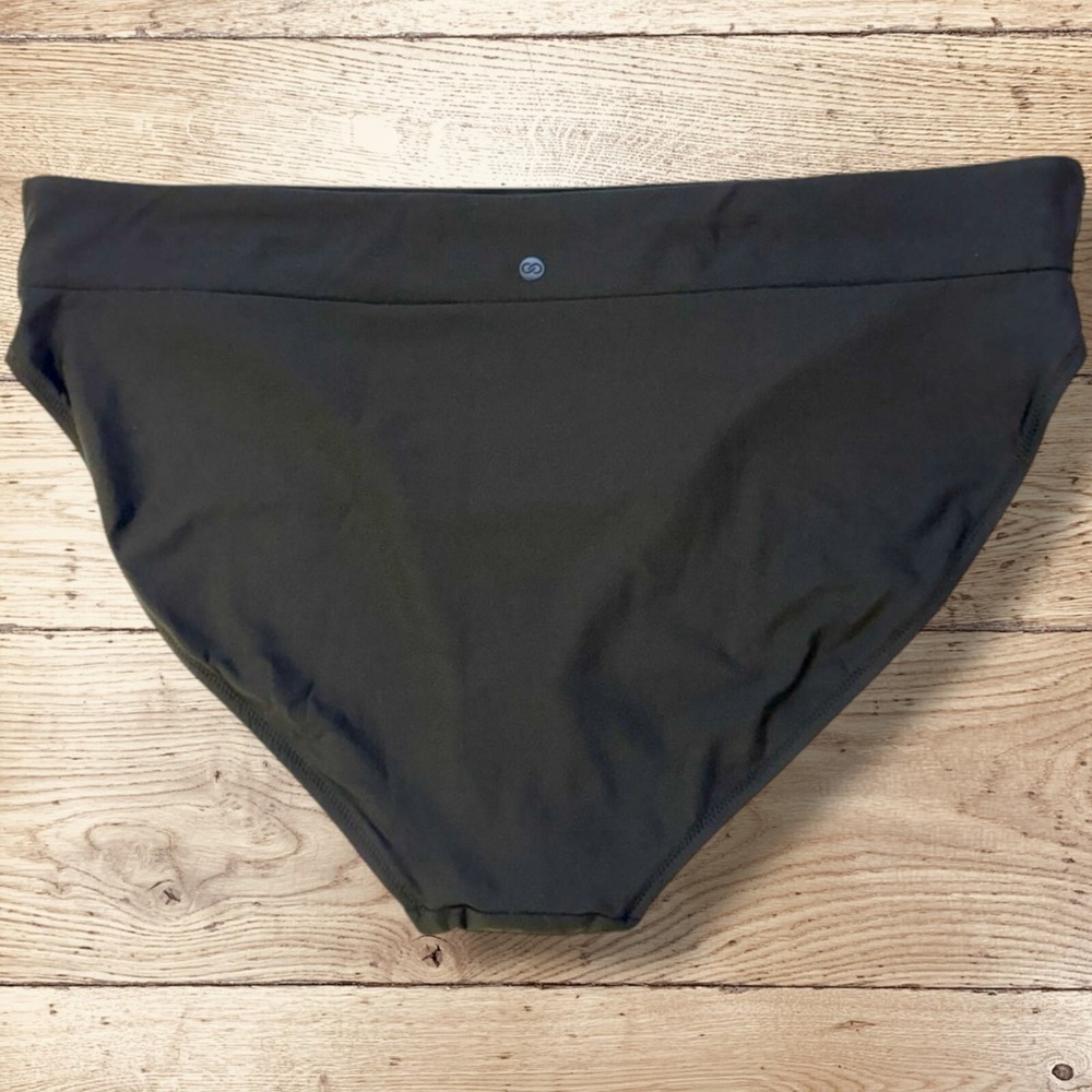 CALIA Womens Mid Rise Wide Banded Swim Bikini Bottoms NWT - Size XXL - Black - Picture 2 of 11